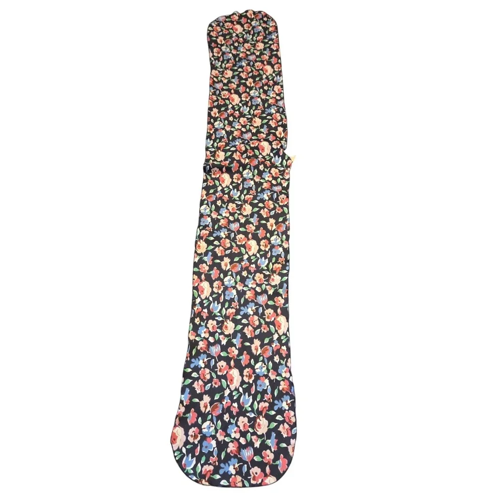 Floral Scarf Womens OS Black Ditsy Flower‎ Print Lightweight Silky Wrap